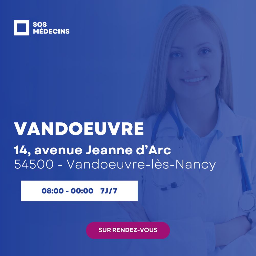 Cabinet SOS Médecins de Vandoeuvre-lès-Nancy, 14 avenue Jeanne d'Arc